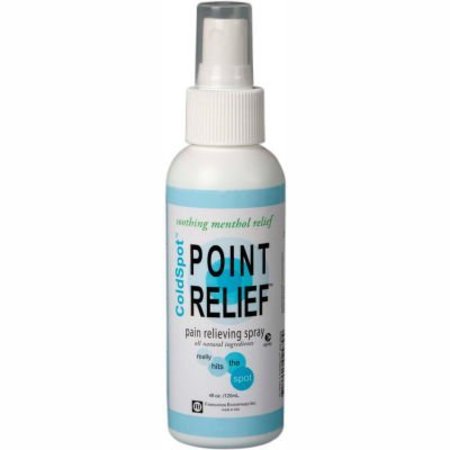 FABRICATION ENTERPRISES Point ReliefÂ ColdSpot Pain Relief Spray, 4 oz. Bottle 11-0701-1